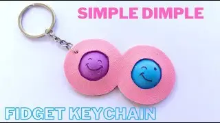 Simple dimple pop it fidget keychain Fidget toys