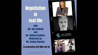 Negotiation in Real Life with Ana Sambold & Matthew Rushton