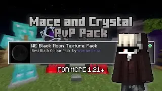WE Black Moon TPack For MCPE 1.21+! | (Best For Mace and Crystal PvP, Boost Fps)