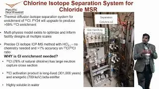 Chlorine Isotope Separation for Chloride Molten-Salt Reactor - Praveen Thallapally @ ORNL MSRW 2023