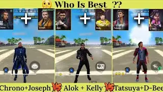 Chrono+Joseph vs Alok+Kelly vs Tatsuya+D-Bee Speed Ability Test || Which Is Best 👌