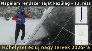 Napelemrendszer - 2026-os tervek és a nagy hó - Deye inverter és akkumulátor