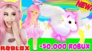 Buying My SPOILED UNICORN Every *NEW* PET ACCESSORY She Touches For A Day... Roblox Adopt Me Update