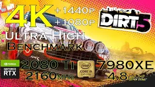 Dirt 5 | Benchmark: 4K, 1440p, & 1080p | RTX 2080 Ti | i9 7980XE