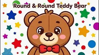 Round & Round Teddy Bear Nursery Rhyme 🌸🐰 || Jingle Garden Dance Song 🌸🐰| Kids Action Song
