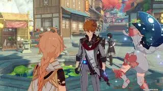 Genshin Impact (PC) - Downtown - Gameplay (Archon Quest)