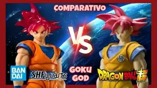 Review Comparativo - S.H.Figuarts Goku God Sdcc 2021 VS Goku God (2017) PT-Br