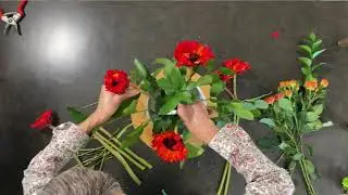 Arrange Costco Grocery Store Flowers in a Vintage Milk Glass Compote | FLORAL DESIGN | HOW- TO