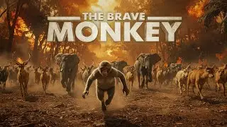 THE BRAVE MONKEY &ndash; Where the Forest Burned, He Planted Hope #ai #jungel #bravemonkey