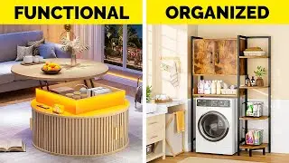 40 New AMAZON FINDS for TINY Apartments | Smart Space Saving Furniture Ideas [With Prices]