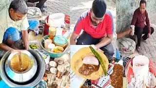 Early Morning Kolkata Footpath Old Man Making Healthy Sattu Drink Only Rs.20/- Kolkata Street Food |