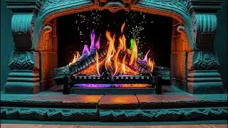 Luxury 4K Cinematic Fireplace with Relaxing Crackling Fire Sounds