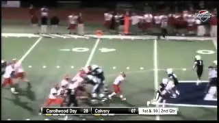#2 QB Vidal Woodruff of Carrollwood High w/ 54yd TD pass to Max Frankel