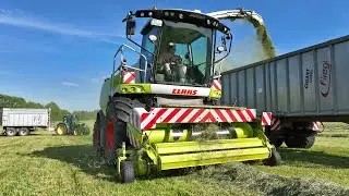 1.Schnitt 2025 | Grashäckseln | Claas | John Deere | Fendt