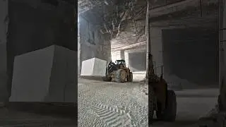 Volvo L350F Takes on Giant Marble Block Below Ground #shorts #construction #excavator