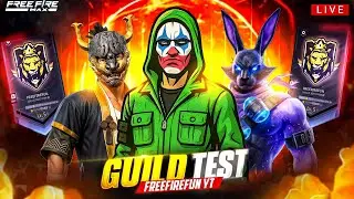 FREE FIRE LIVE🔴| 1VS2🚩GUILD TEST TODAY😱| NOOB OUT &ndash; PRO IN⚡CUSTOM ROOM #freefire #freefirefun