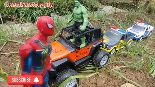 Spiderman dan Thanos Membuka Pemukiman Superhero Part 5 @kembarstory-j3p