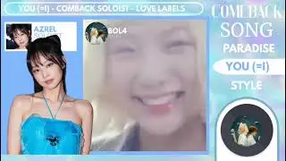 COMBACK (2) SOLOIST AZREL, YOU (=I) - BOL4 | LOVE LABELS 