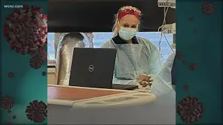 Charlotte-area nurse sits with, comforts patients dying from COVID-19