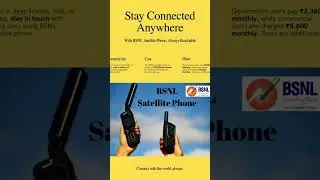 BSNL Satellite Phone &ndash; Stay Connected Anywhere #telecom #bsnl #bsnlupdate #satellitephone #satellite