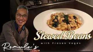 Quickly Prepare Delicious Canned Beans Stew (guisado) with Frozen Ampalaya Leaves