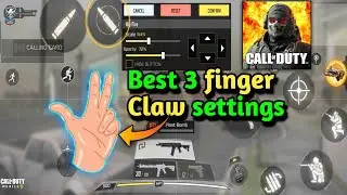 🔥New Best 3 Finger Claw Settings In COD Mobile👍👀This 3 Finger Control Next Level Gameplay Experience