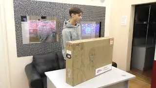Unpacking AVS240SM Magic Mirror TV 1080pFHR