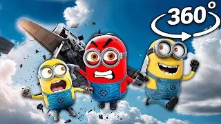 360&deg; VR - MINIONS PLANE CRASH