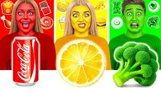 Food of The Same Colors Challenge | Funny Food Challenges by Funny DO