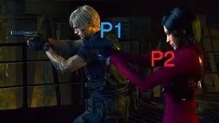 Resident evil 4 remake Leon and ada vs saddler co op 2player gameplay 