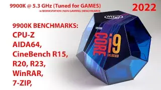 Overclocked 9900K 5.3 GHz benchmarks | AIDA64 Extreme, CINEBENCH R15, CINEBENCH R20, CINEBENCH R23