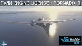 Microsoft Flight Simulator 2024 (PS5) - Career Mode - Twin Engine Certification and Tornado