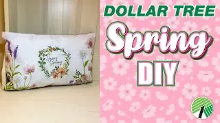 Easy Spring Pillow Dollar Tree DIY
