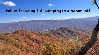 Backpacking the Noland Divide and Deep Creek Loop in GSMNP (Below Freezing in a Eno hammock).