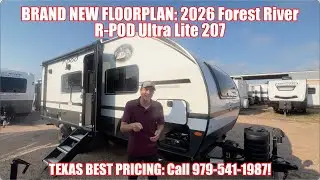 2026 Forest River R POD Ultra LIte 207 Rear Bath Travel Trailer