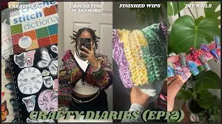 CRAFTY DIARIES (EP12) working on wips , creative inspo, doing my press ons