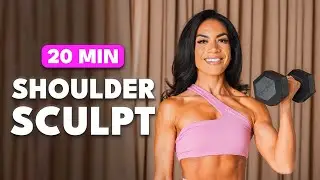 20 MIN SHOULDER WORKOUT at Home | Dumbbells Only | Build Strength & Sculpt
