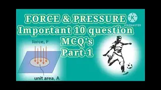 Competitive Class 8 top MCQ of Force and Pressure For Class8