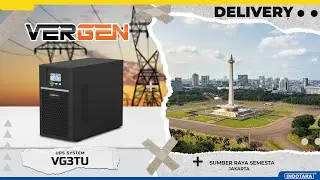DELIVERY 4 UNIT VERGEN HIGH FREQUENCY UPS SYSTEM VG3TU 1 PHASE 3KVA UNTUK SUMBER RAYA SEMESTA