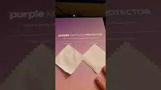 Purple mattress protector arrived