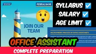 Federal Bank Recruitment 2025🔥 Full Details ☑️ Notes ☑️ 💯% Selection 👍 #bankjobs #newvacancy