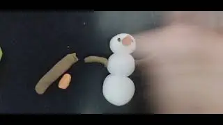 How to make play dough snowman @kids.artwithmom