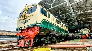 MENGGELEGAR !! SUARA ENGINE SOUND LOCOMOTIVE BB 304-23R (BB 3048411) PJKA DIPO SMC