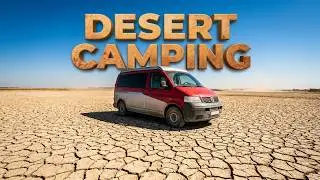 Vanlife Camping Zicksee Burgenland Austria (dried-up lake)
