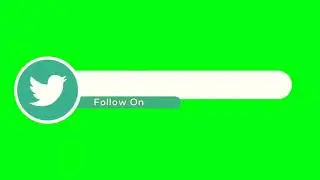Twitter Lower Third for YouTube Video | AS free Green Screen 2021