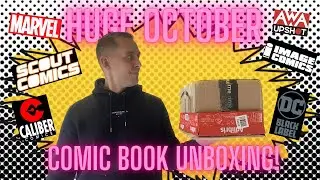 Huge October Comic Book Unboxing (Marvel Omnibuses, DC Black Label, AWA Upshot, Scout Comics, Image)
