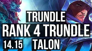 TRUNDLE vs TALON (MID) | Rank 4 Trundle, 5/1/4 | EUW Grandmaster | 14.15