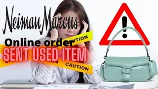 Neiman Marcus Online Order -- Sent Used/Return Item - Coach Pillow Tabby 26