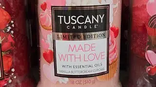 Tuscany Candle Review | Valentine's Day Made With Love Limited Edition Candle
