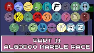 Alphabet Lore From A to Z Marble Race with Garten of Ban Ban Track #11 - #alphabetlore